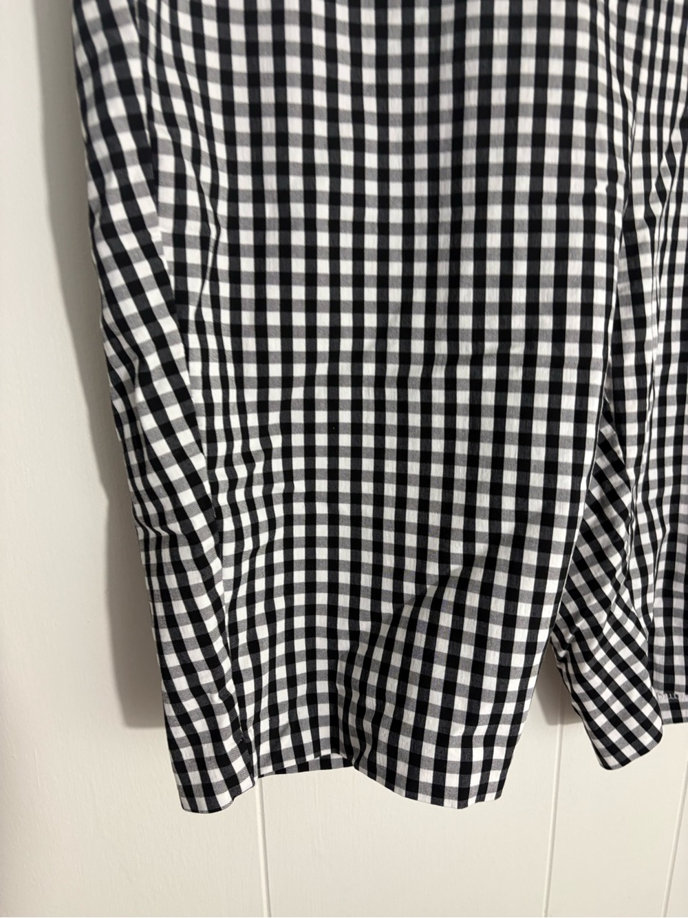 Black & White Gingham Women’s Shorts - Picture 3 of 8